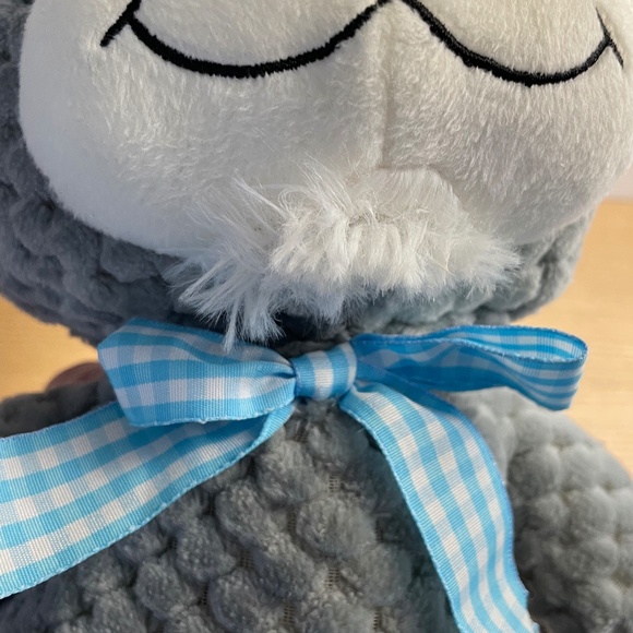Kellytoy Billy Goat Plush Ram Waffle Quilted Texture Bow Tie Stuffed Animal 16" - Picture 5 of 10